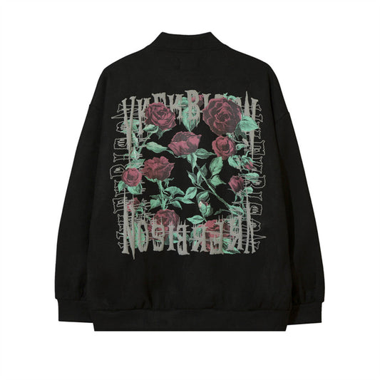 Men Jacket Coat Baseball Jacket Men's Spring and Autumn Print Jacket