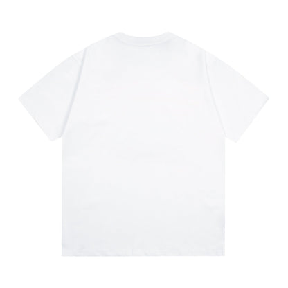 Denim Tears T Shirts D.T Kapok Five-Pointed Star Letter Print Short-Sleeve T-shirt