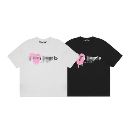Palm Angle T Shirts Heart Printing Loose
