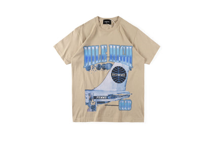 Cpfm T Shirt Portrait Printed Men's and Women's Short-Sleeved T-shirt