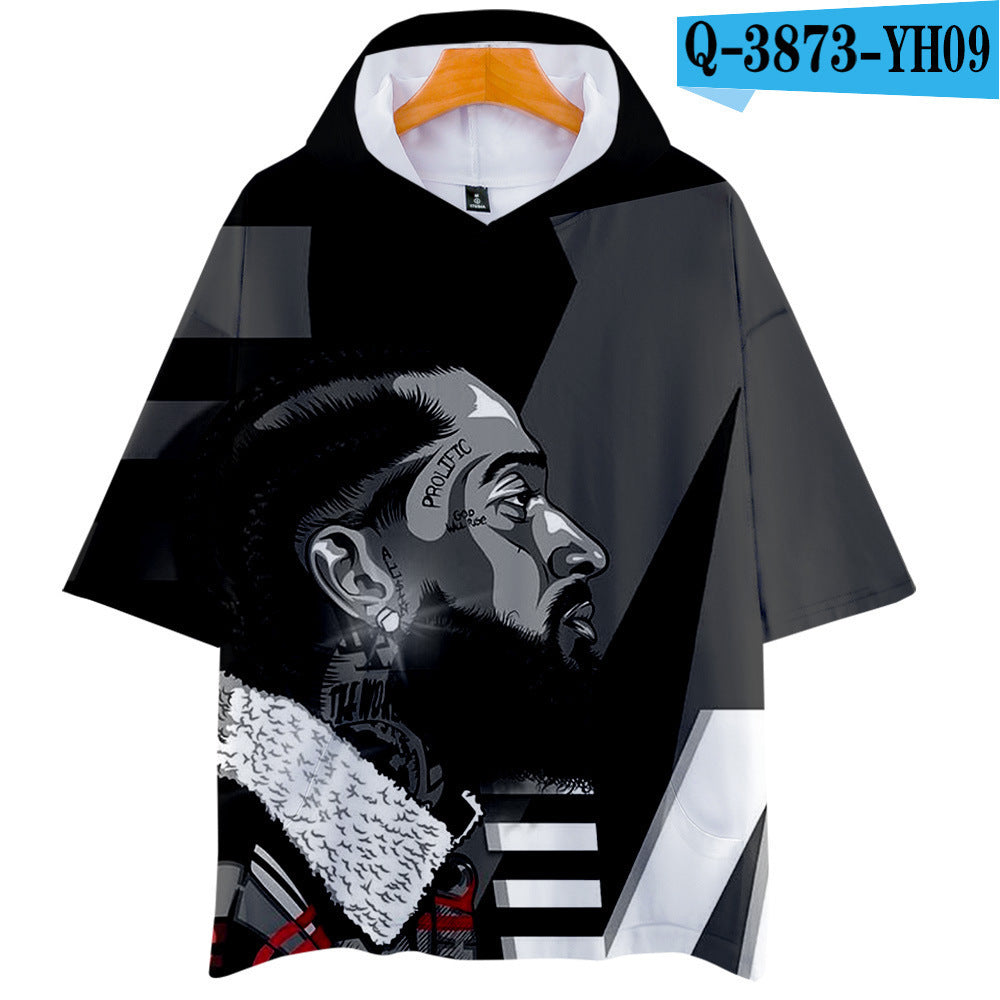 Nipsey Hussle T Shirts 3D Printed Hood T-shirt