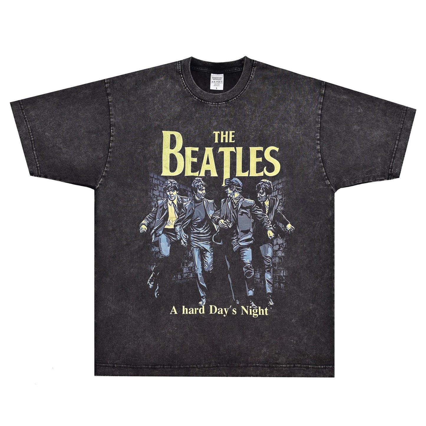 Rock Star T Shirt the Beatles A Hard Days Night Rock Band T-shirt American Style Loose Vintage Short Sleeve