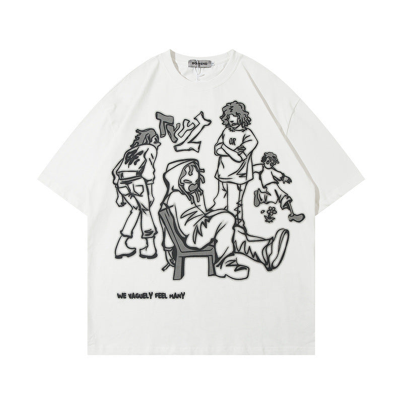 Men's T-Shirt Short-Sleeved T-shirt for Men and Women