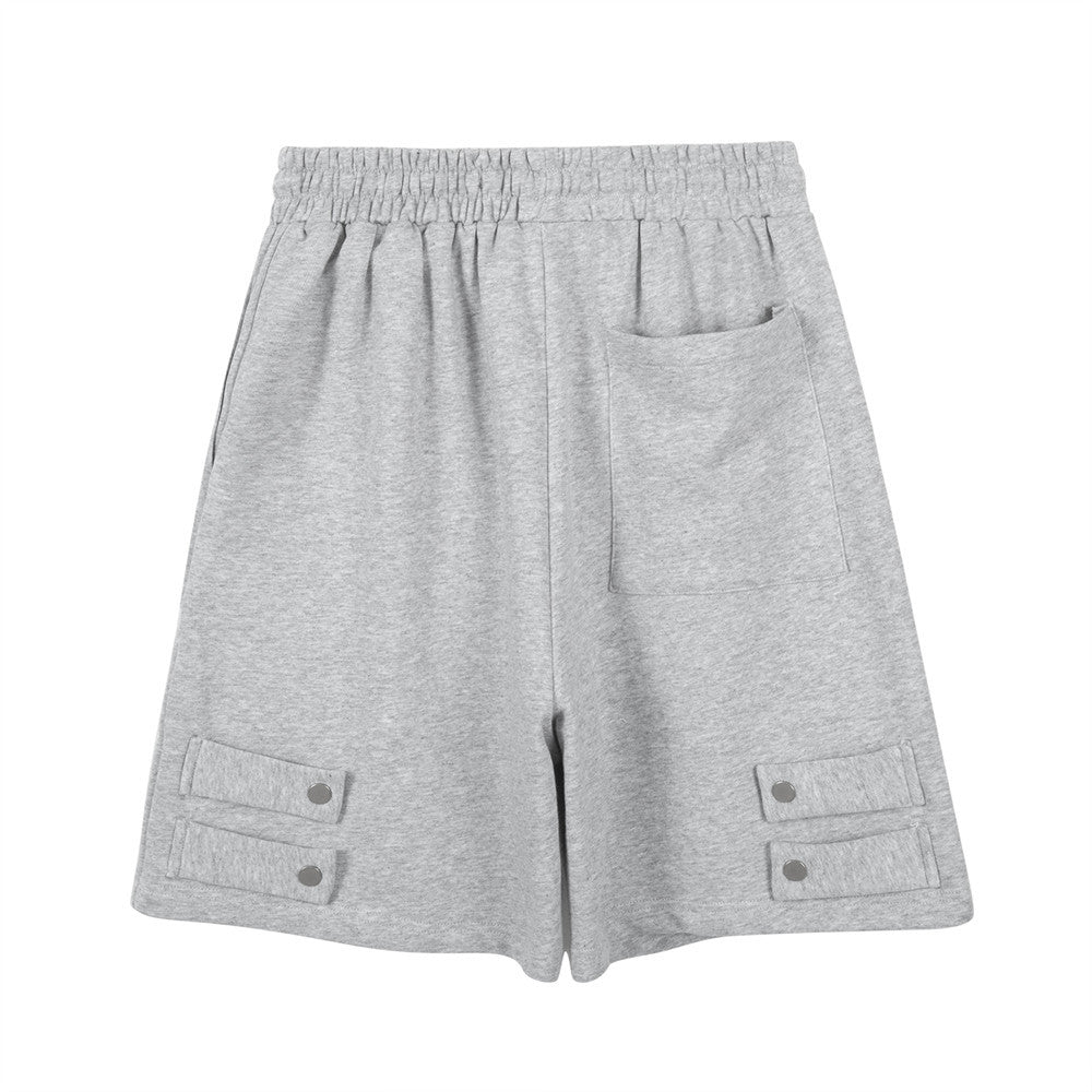 Men Shorts Multi-Pocket Casual Elastic Waist Sports
