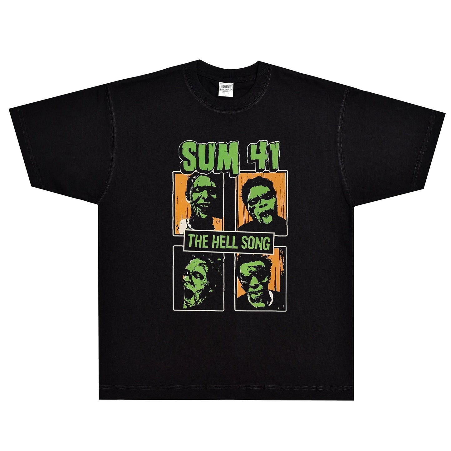 Rock Star T Shirt Sum 41 Does This Lookinfected T-shirt Rock Band American Style Vintage Short Sleeve