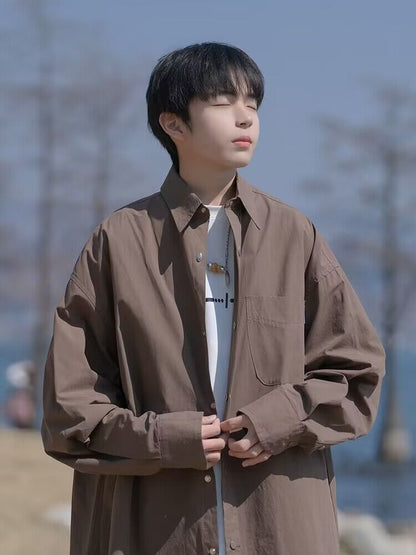 Men Shirts Fashionable Jacket Spring and Autumn