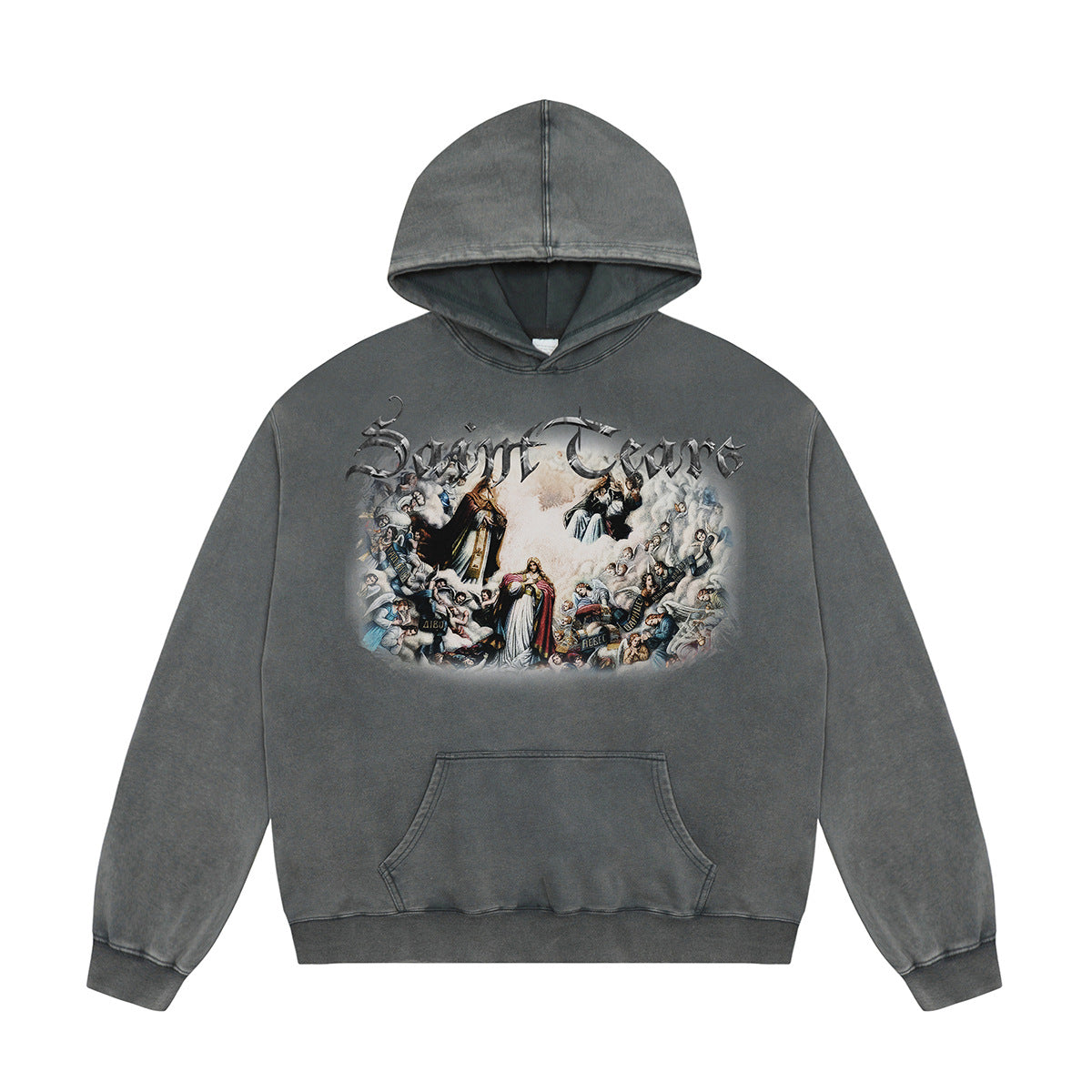 Unisex Hoodies Saint Michael Old Loose Hoodie