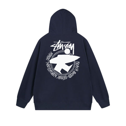 Stussy Hoodie Zip Cardigan Hooded Sweater