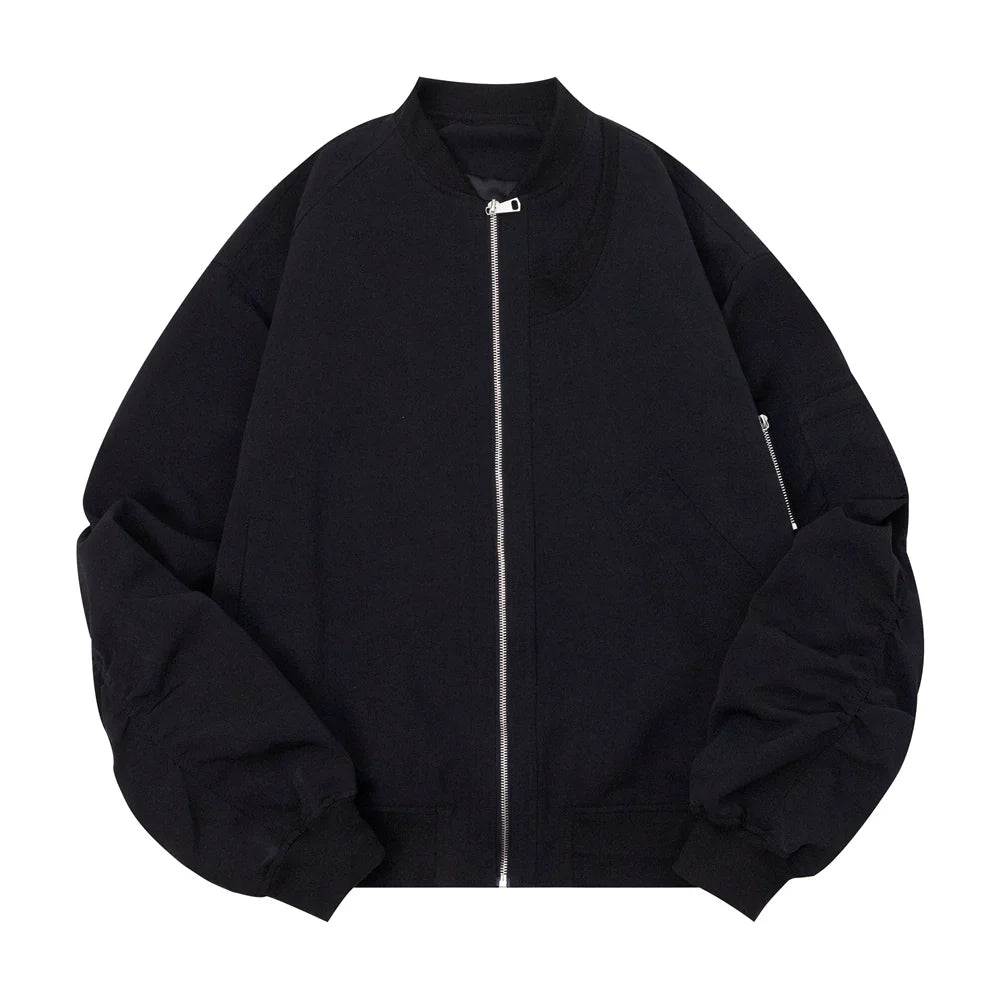 Men Jacket Coat Sleeve Baggy Coat Men's Baseball Uniforms Pilot Jacket Autumn and Winter