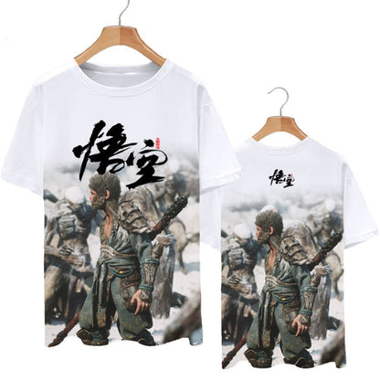 Black Myth: Wukong Games Tee Black Myth Wukong Print T-shirt