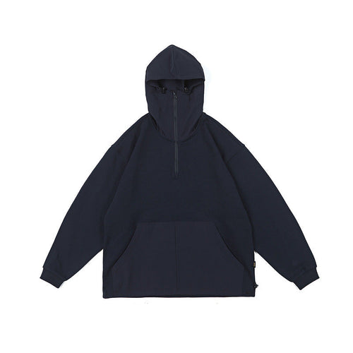Men Hoodie Half Zipper Pullover Outdoor Jacket Coat Men's Fall/Winter Jacket Sweater