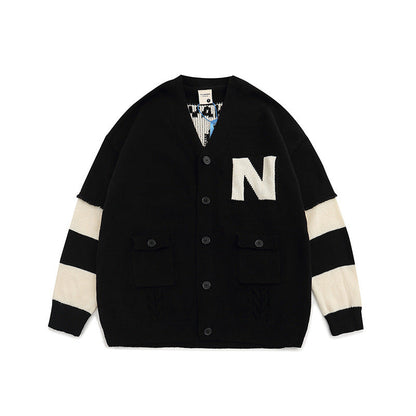 Women Sweater Vintage Cardigan Sweater Loose Oversize