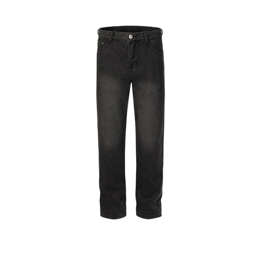 MIJKO Men's Vintage Pants MIJKO trousers men's and women's washed water old jeans