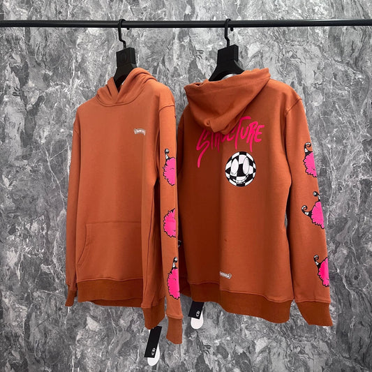 CHH Chrome Heart Hoodie Chrome Hearts Autumn/Winter Croix blue matty graffiti embroidered sweater