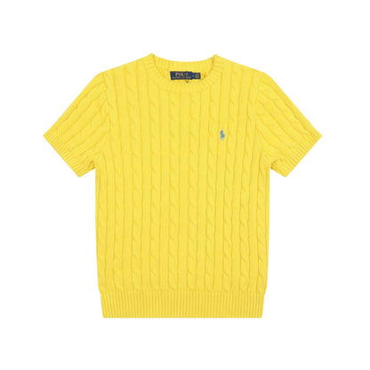 Ralph Lauren Knitted sweaters Ralph Lauren Knitted Short Sleeved Shirt Small Standard Twist Knitted Crew Neck Short Sleeve