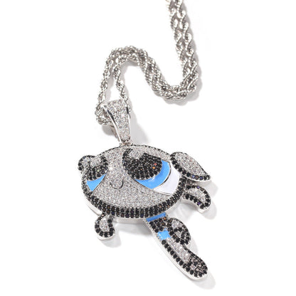 Jewelry Powerpuff Girls Spectrum St. Valentine's Pendant Hip Hop Copper Anime The Powerpuff Girls Spectrum St. Valentine's