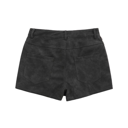 Women Shorts Zipper Removable Short Culottes