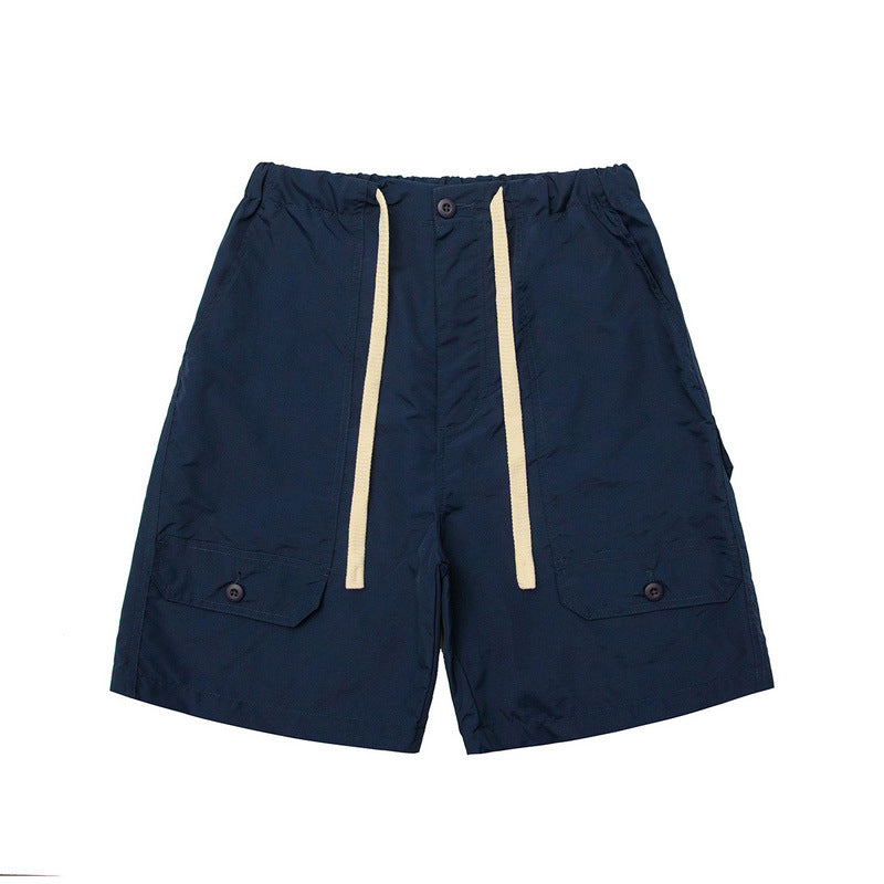 Men Shorts Cityboy Solid Color Summer Five-Minute Pants Shorts