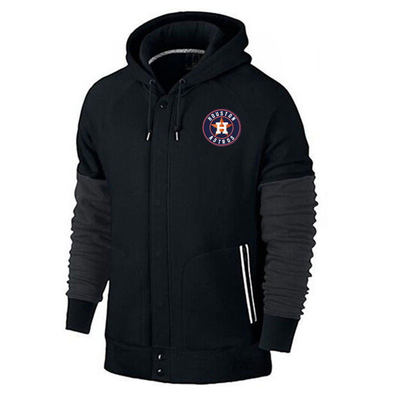 MLB Hoodie baseball jersey hoodie MLB hooded sweater men's cardigan top (Part 2)
