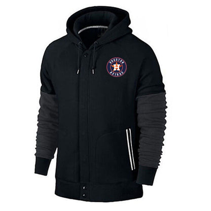 MLB Hoodie baseball jersey hoodie MLB hooded sweater men's cardigan top (Part 2)