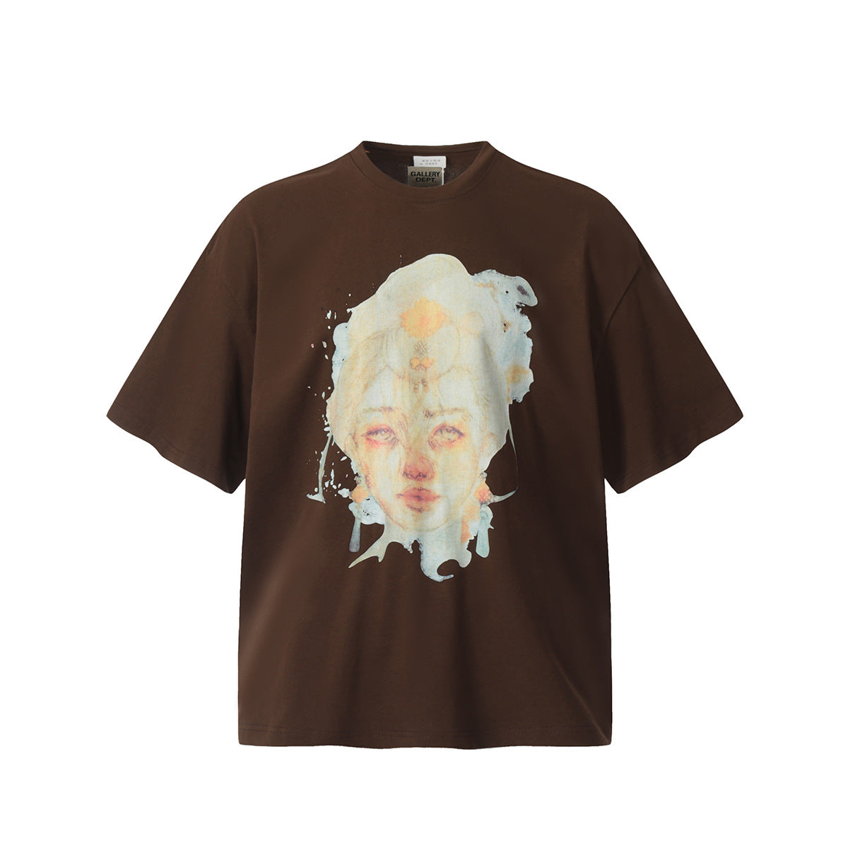 Unisex T-Shirts GALLERY DEPT Vintage Old Goddess Print Printed Loose T-Shirt