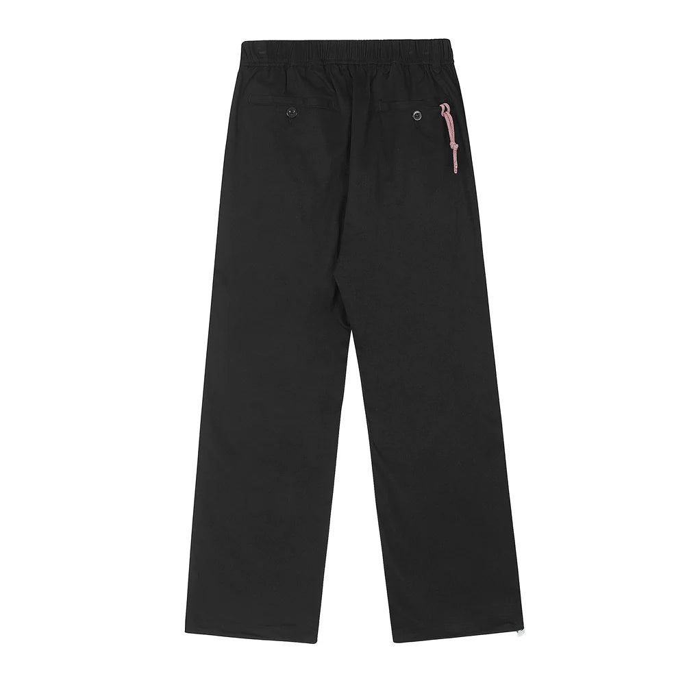 Men Sweatpants Casual Pants Men's Tooling Straight-Leg Trousers Baggy Pants Feet Drawstring Jogger Pants
