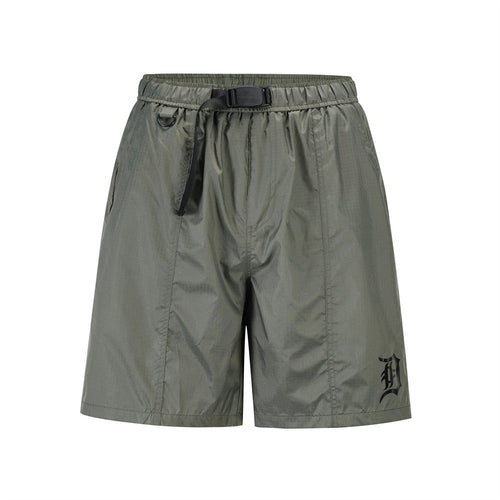 Men Shorts with Belt Workwear Sports Shorts Summer Thin Quick-Drying