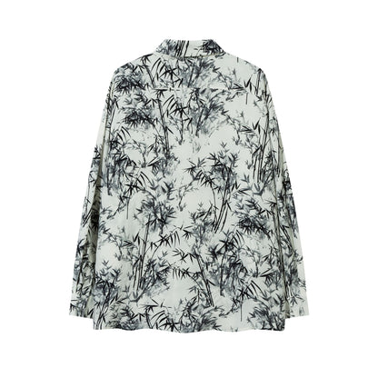 Unisex Vintage Shirt Long Sleeve Shirt Jacket Men