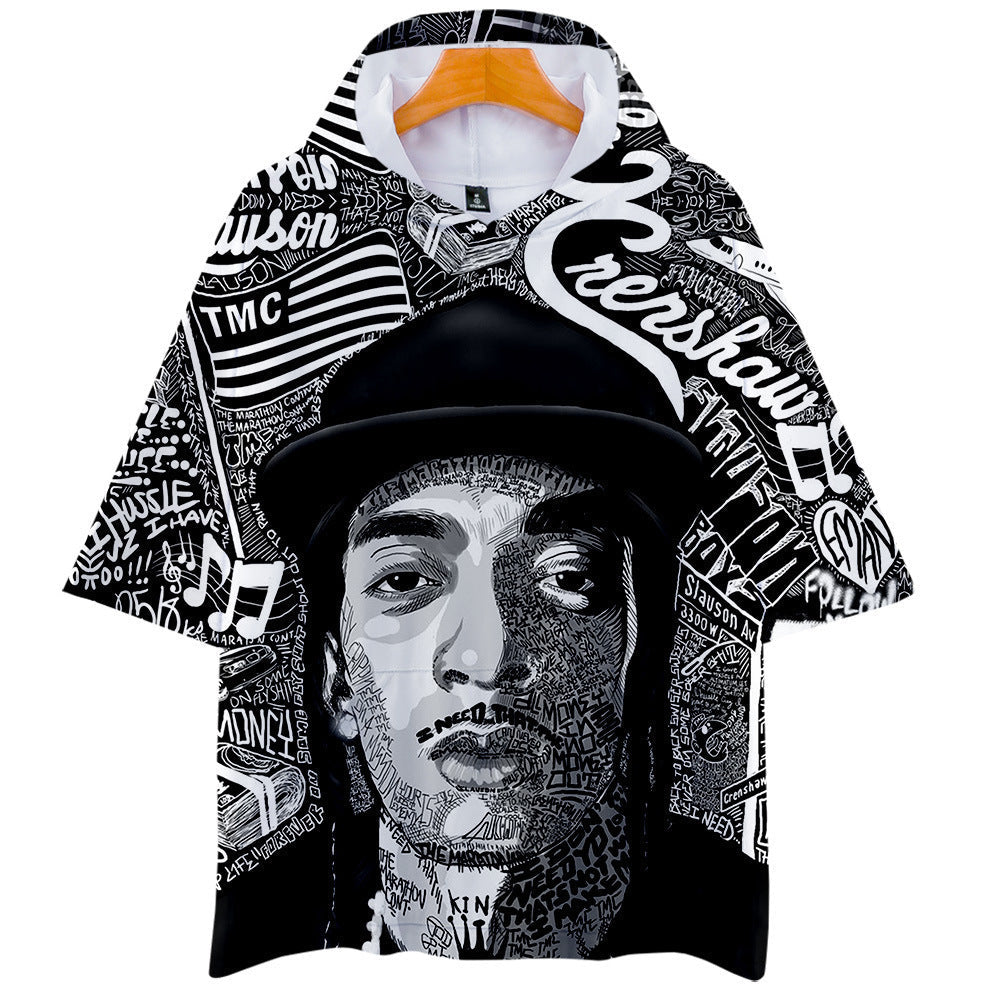 Nipsey Hussle T Shirts 3D Printed Hood T-shirt