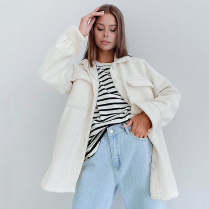 Women Trench Coat Fall/Winter Loose Casual Jacket
