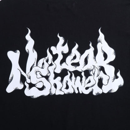Ow T Shirts Flame Letter Printing for Men and Women
