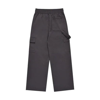 Men Sweatpants Workwear Casual Pants Men's Loose Drooping Elasticated Pants Pocket Straight Sports Trousers