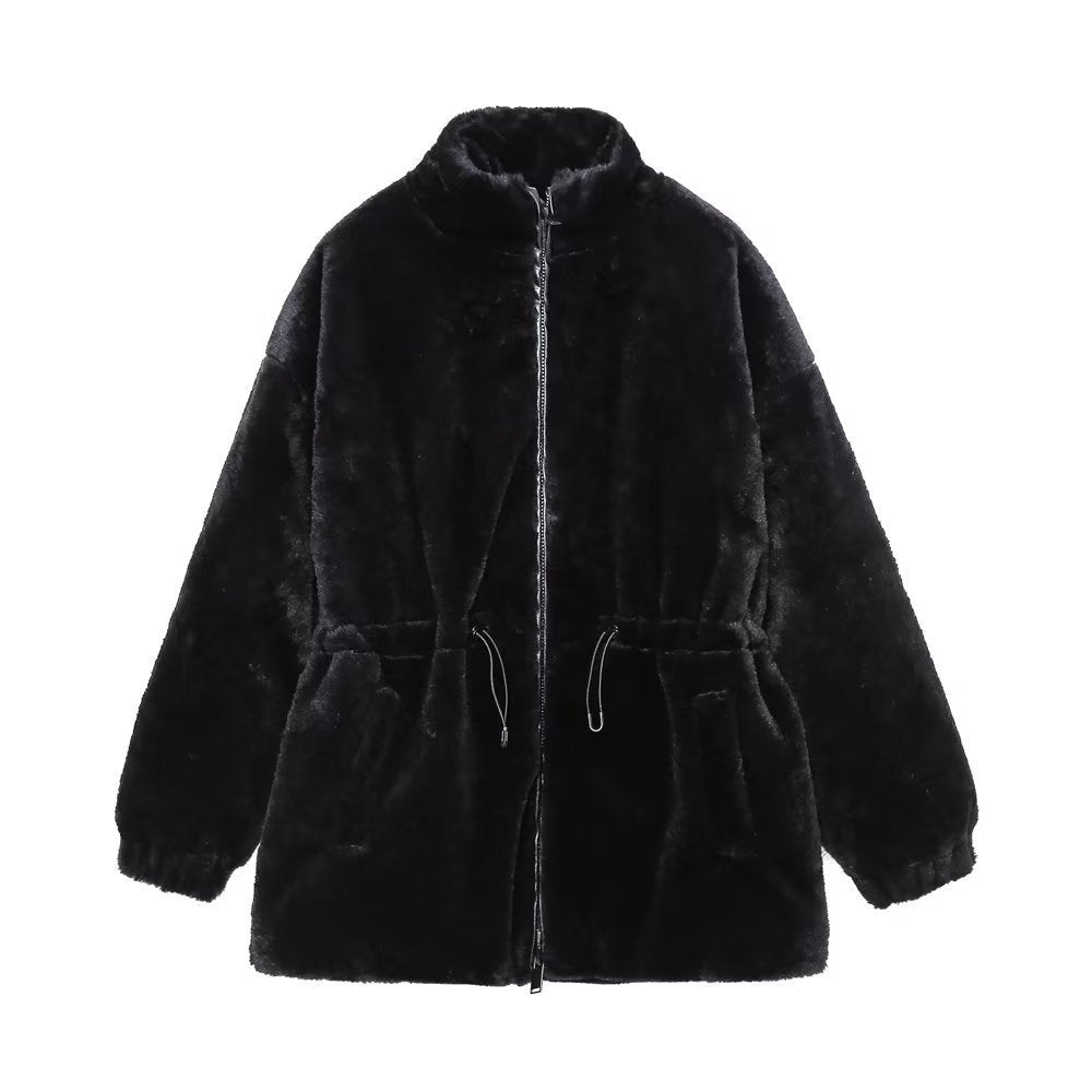 Women Cotton Coat Artificial Fur Coat