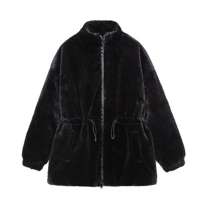 Women Cotton Coat Artificial Fur Coat