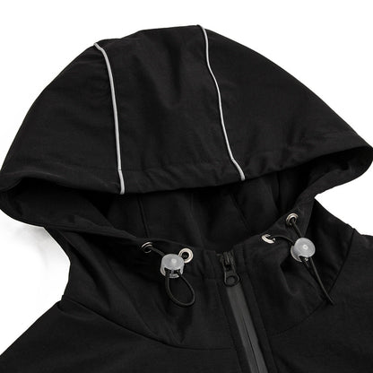 Men Jacket Coat Shell Jacket Jacket Men's Three-Dimensional Zipper Pocket Hooded