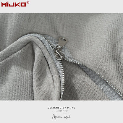 MIJKO Men Shorts Casual multi-pocket neutral shorts