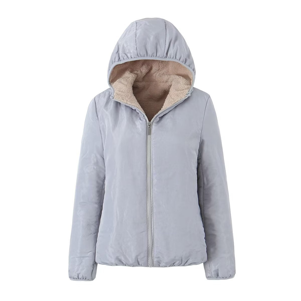 Women Cotton Coat Fleece Hooded Jacket Warm Leisure Fashion