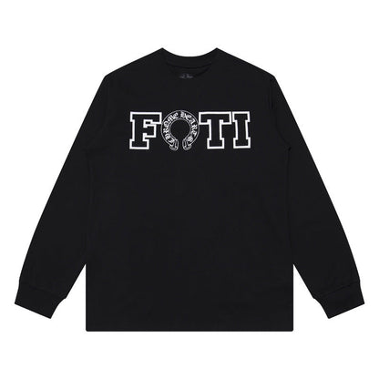 Chh Chrome Heart Long Sleeve Shirt Unisex Fashion Loose Long Sleeve Shirt