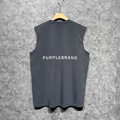 Purple Brand Tank T Shirts Sleeveless T-shirt Vest