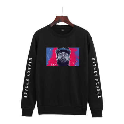 Nipsey Hussle Hoodie Rap Men's and Women's Loose round Neck Sweater