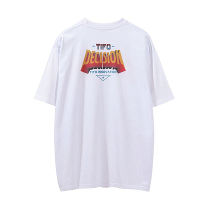 Men Vintage T-Shirt Printed Letter Short Sleeve T-shirts T-shirts Summer Loose