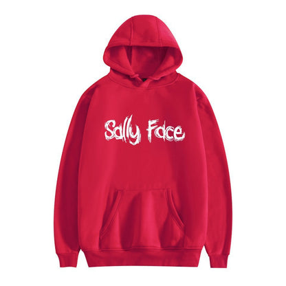 Sally Face Hoodie Fleece-Lined Sally Face Character Print