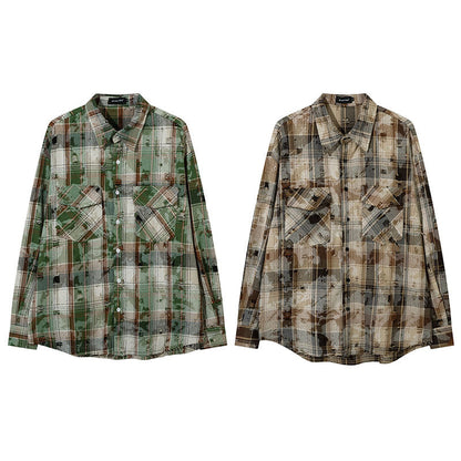 Unisex Vintage Shirt Men's Jacket