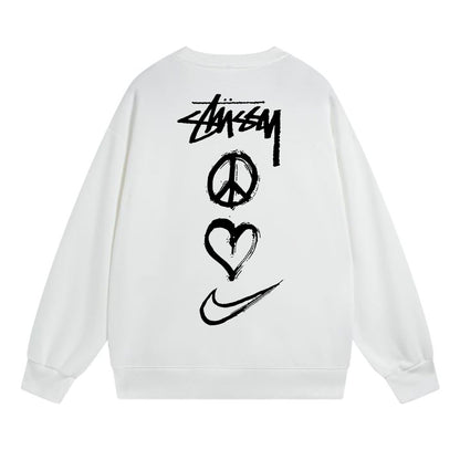 Stussy Sweatshirts Crew Neck Fleece Sweater