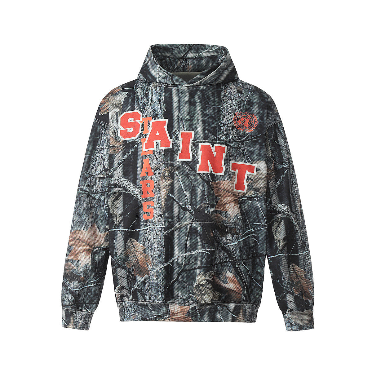 Unisex Hoodies Saint Michael Camouflage Tree Texture Hoodie