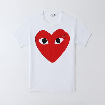 CDG Be Kind T Shirt Crew Neck Embroidery Love Smiley T-shirt