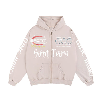 Unisex Hoodies Saint Michael Trendy Old Loose Hoodie