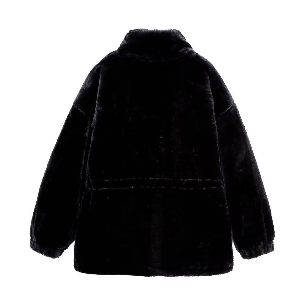 Women Cotton Coat Artificial Fur Coat