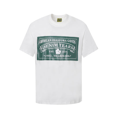 Denim Tears T Shirts 24S Kapok Geometric Pattern Short Sleeve T-shirt