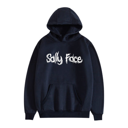 Sally Face Hoodie Fleece-Lined Sally Face Character Print